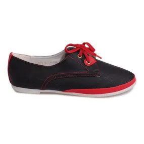 Opengewerkte Jazz Schoenen CS002 Zwart